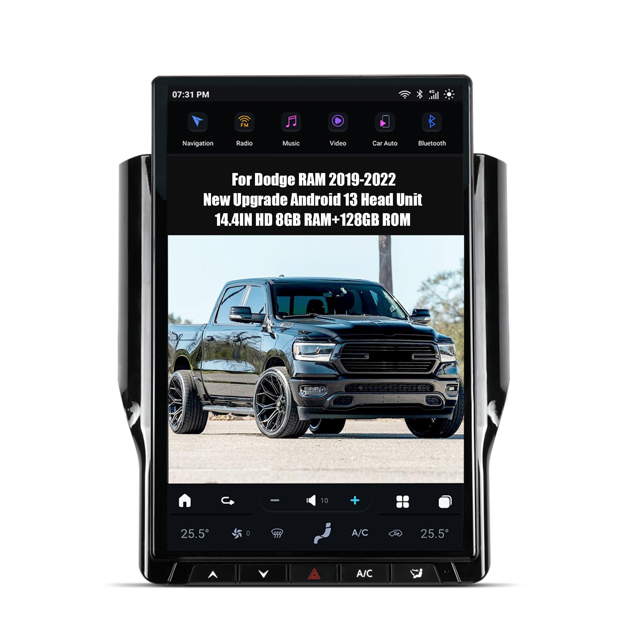 Photo 1 of AUCARAUTO 2024 Latest Android 13 Car Radio Head Unit for Dodge RAM 2019-2022, 14.4 Inch T-Style Screen Car Multimedia Stereo Video Player GPS Navigation 8GB RAM+128GB ROM