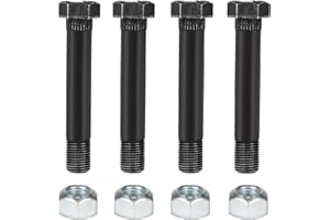 USSURAY 9/16" -18 X 3-1/2" Long with Nuts Trailer Leaf Spring Shackle Bolts 4-Pack 23011/23012