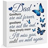 Memorial Gifts for Loss of Dad Sympathy Gifts for Loss of Dad In Memory of Dad Wooden Box Sign Condolence Bereavement Gift Grief Funeral Remembrance Decor Desk Sign