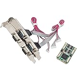 IO Crest SI-MPE15047 4 Port Serial Mini PCIe Controller Card (RS-232)