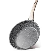 CAROTE Nonstick Frying Pan, 8 Inch Classic Granite Skillet | Kitchen Healthy Non Toxic Stone Cookware,All-Stovetop Compatible, Cool Handle, Easy to Clean, PFOA Free
