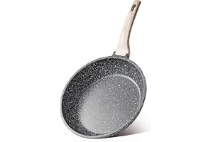 CAROTE Nonstick Frying Pan, 8 Inch Classic Granite Skillet | Kitchen Healthy Non Toxic Stone Cookware,All-Stovetop Compatible