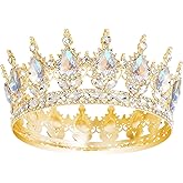 YOUlDIANZI Queen Crown Rhinestone Wedding Crowns and Tiaras for Women Costume Party Hair Accessories Princess Birthday Crown Crystal Bridal Crowns