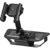JOYTUTUS Metal Dash Mount Phone Holder for 2011-2018 Wrangler JK | Cell Phone Holder Dash Mount for Truck Custom Fit Phone Mount Expansion Platform One-Hand Adjustable Clip