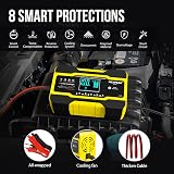NEXPEAK 10-Amp 12V 24V Smart Battery Charger with Temperature Compensation view 5