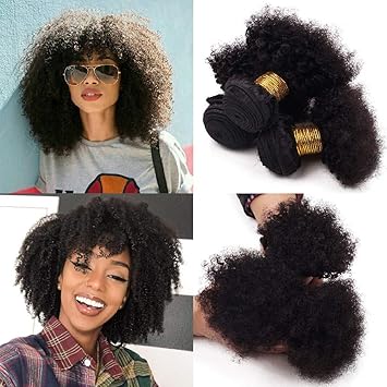 Amazon Com Veravicky Unprocessed Virgin Afro Kinky Curly Hair