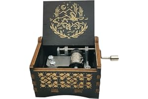 Trails Outdoor Princess Music Box for Boyfriend Mononoke Hand Crank Hime Wood Laser Musical Box Gift for Men Women Birthday (Princess 1)