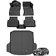 ANBINGO® Floor Mats & Cargo Liner Set for Jetta 2019-2025 Waterproof Car Mats Guard Liners Front & Rear Rows Jetta Full Set-Black