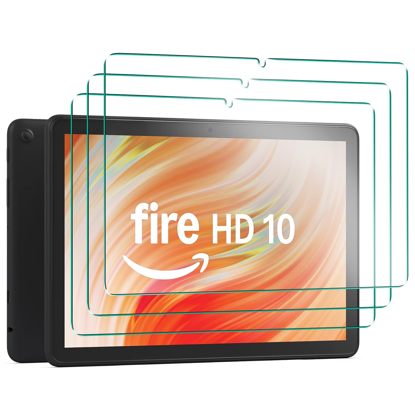 GOZOPO 3 Pack Screen Protector for 10 Kids / 10 kids pro Tablet (2023/2021 Release), 10.1 inch Tempered Glass Film