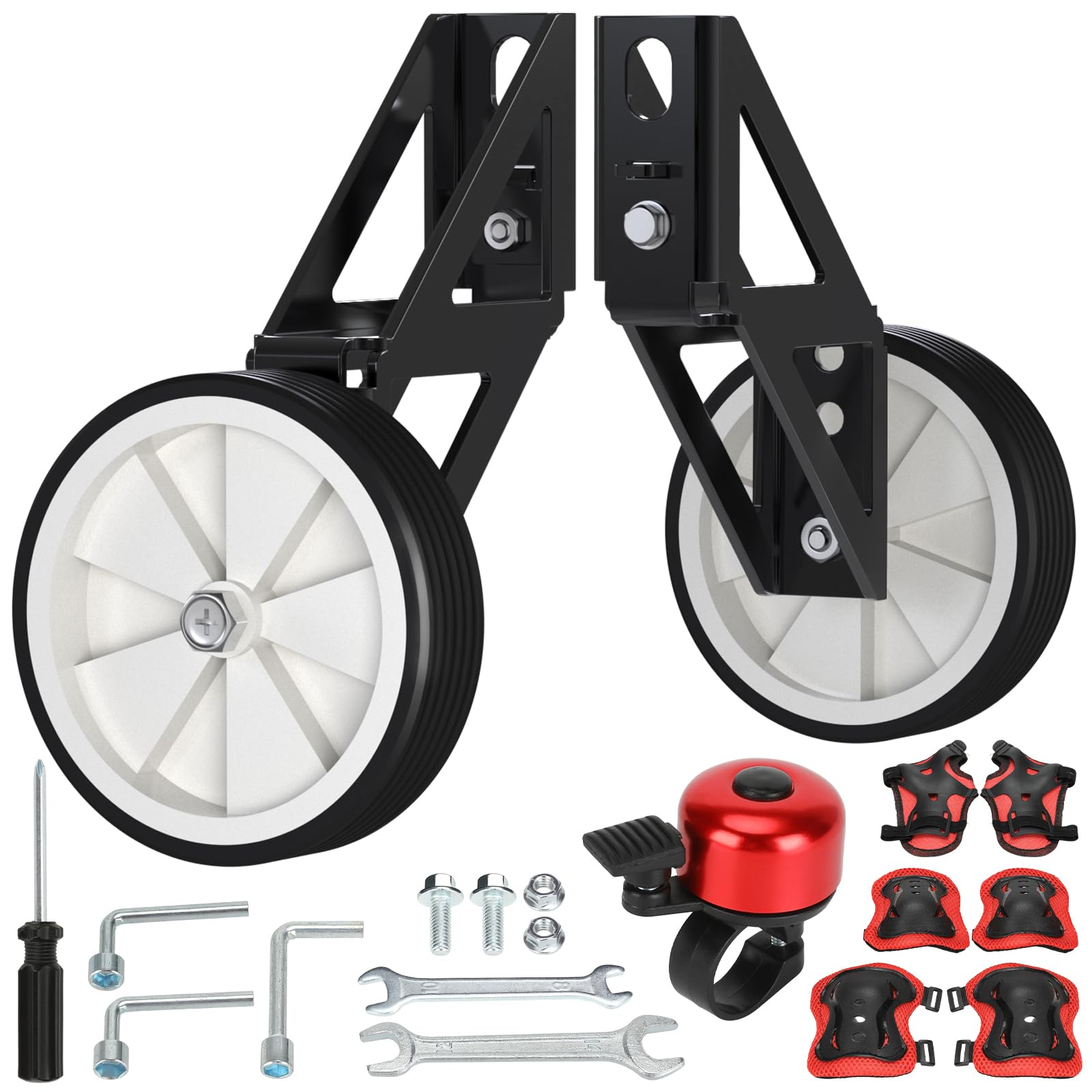 Photo 1 of CILOYU Dirt Bike Training Wheels Compatible with Razor MX350 MX400 MX500 MX650 Electric Dirt Rocket Bike Accessories Parts Adjustable Height Training Wheels for Kids Electric Dirt Bike