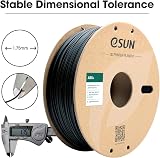 eSUN ABS+ Filament 1.75mm Black 1kg Low Warping Dimensional 0.05mm Tolerance view 4