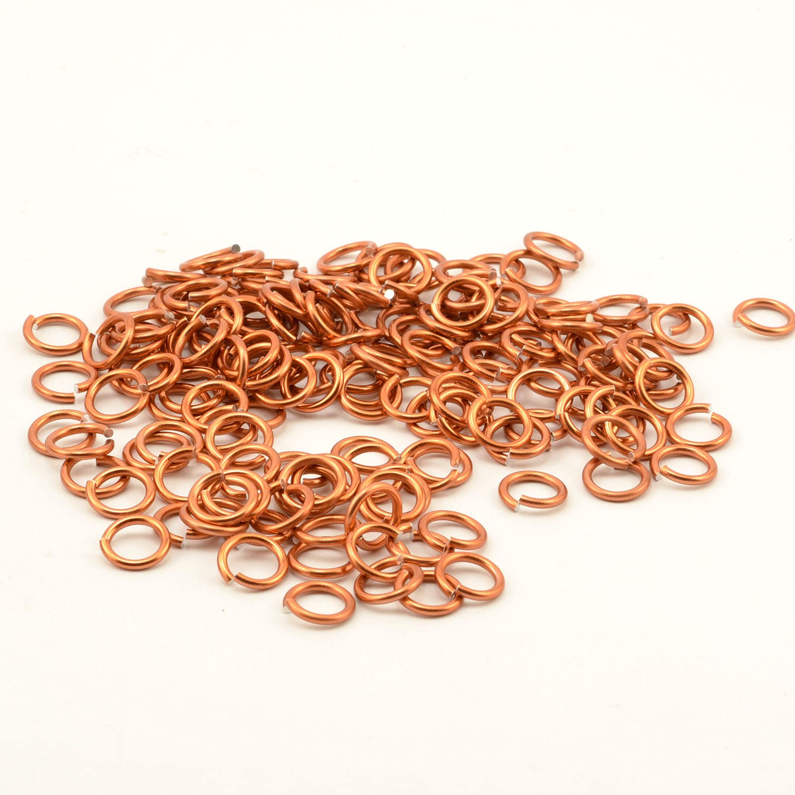 Vaessen Creative Alu Deco jump rings 10mm x135 orange copper,