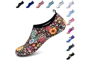 Deevike Water Shoes for Women Men Barefoot Quick-Dry Aqua Socks Slip-on for Beach Swim Surf Yoga Exercise