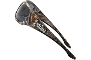Fishoholic Polarized Bi-Focal Fishing Sunglasses with Reader Magnification (1.5x, 2.0x, 2.5x Options) and UV400 Protection