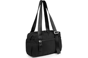 Vorspack Mini Gym Bag for Women - Small Duffle Bag Lightweight Duffel Bag with Wet Pocket Cute Sports Bag for Gym Dance Yoga - Black