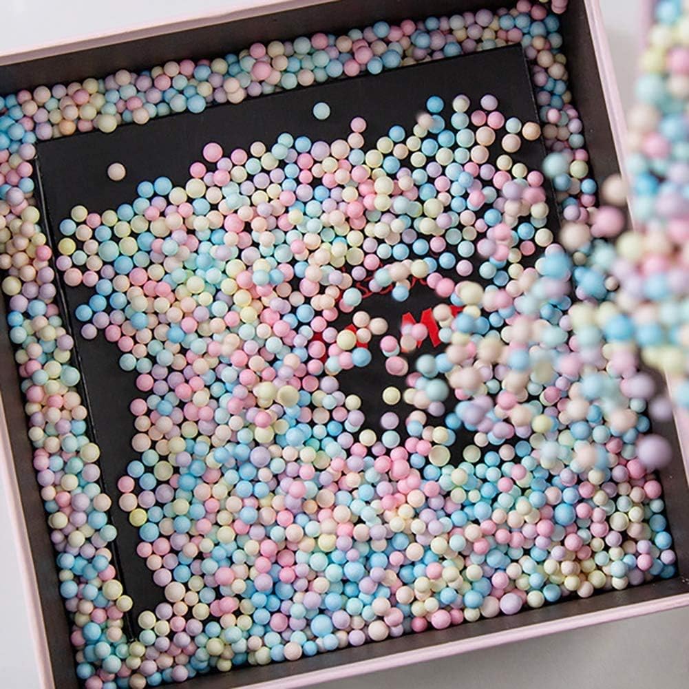 Shiwaki 50g Foam Balls Polystyrene Foam Balls Decorative Polystyrene Balls Wedding Party Decoration 2-4mm - Image 4