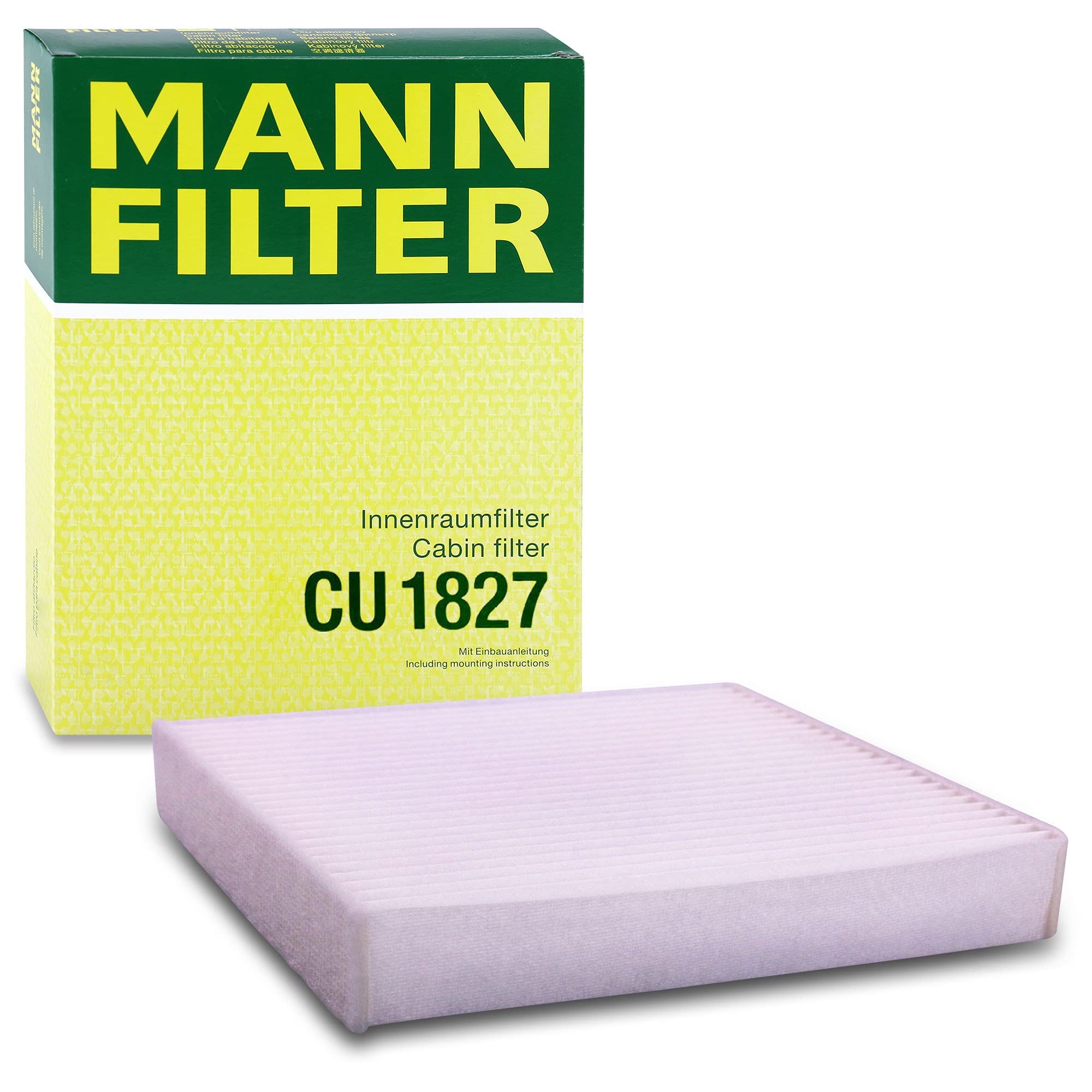 MANN-FILTER CU 1827 Cabin Air Filter - for Cars + Transporters
