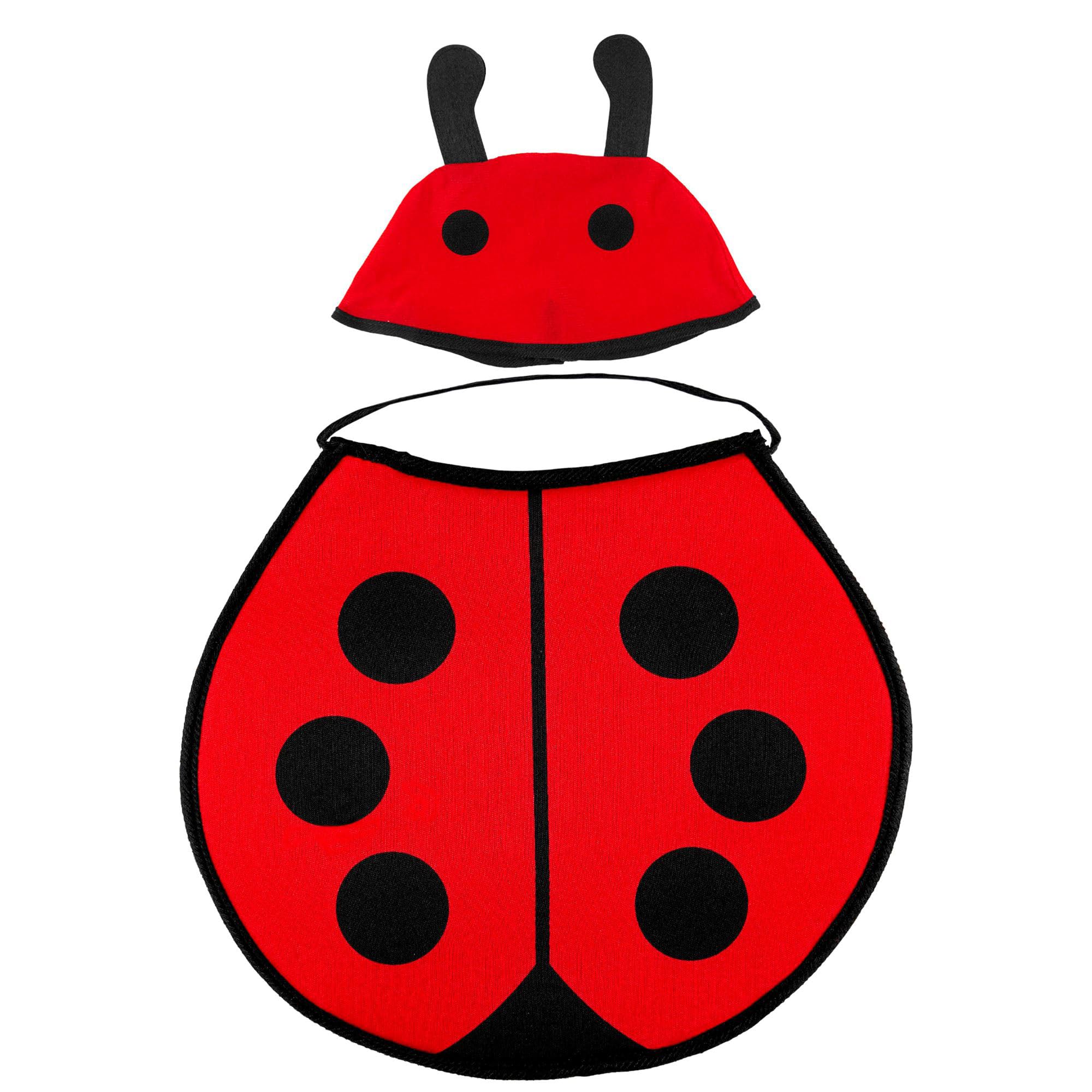 Baby Bug Bonnet & Bib Accessory for Fancy Dress