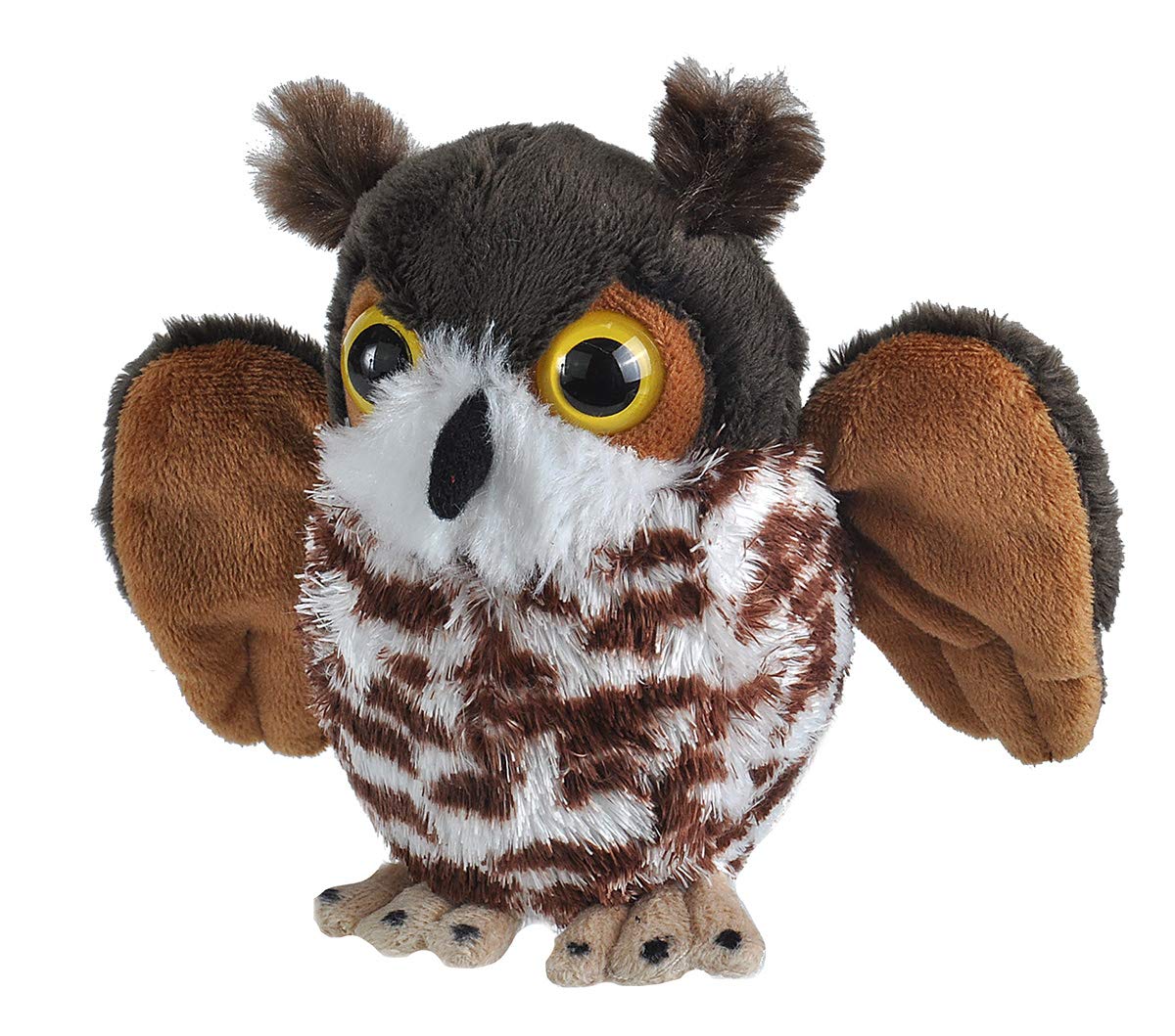 Wild Republic Plush Great Horned Owl, Cuddlekins Cuddly Lil´S Toys, Kids Gifts, 13 cm