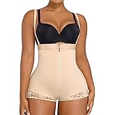 SHAPELLX Shapewear Tummy Control Butt Lifter Panties Body Shaper for Women High Waist Trainer Open Bust Bodysuit