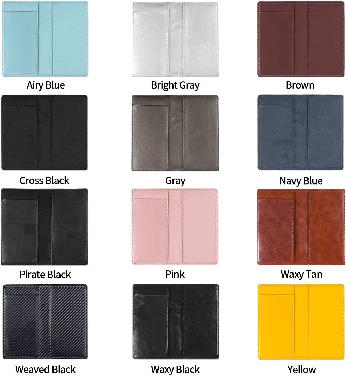 IKEPOD Leather Checkbook Cover for Men Women RFID Blocking by GNEGNI