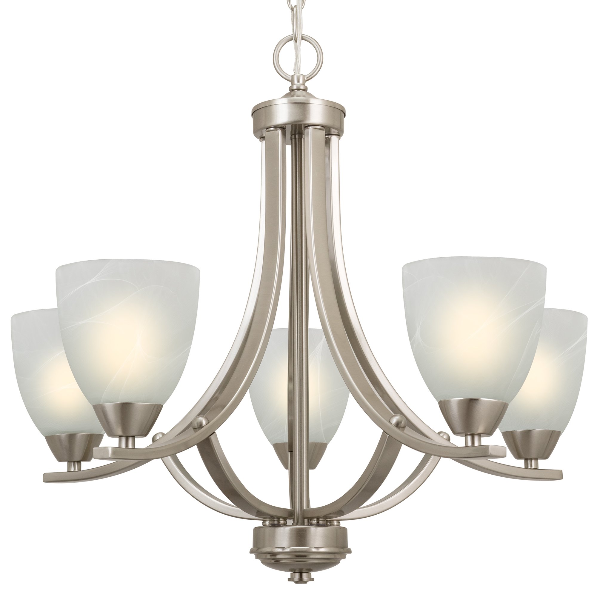 Nickel Chandelier Progress Lighting Invite Collection 9Light Brushed