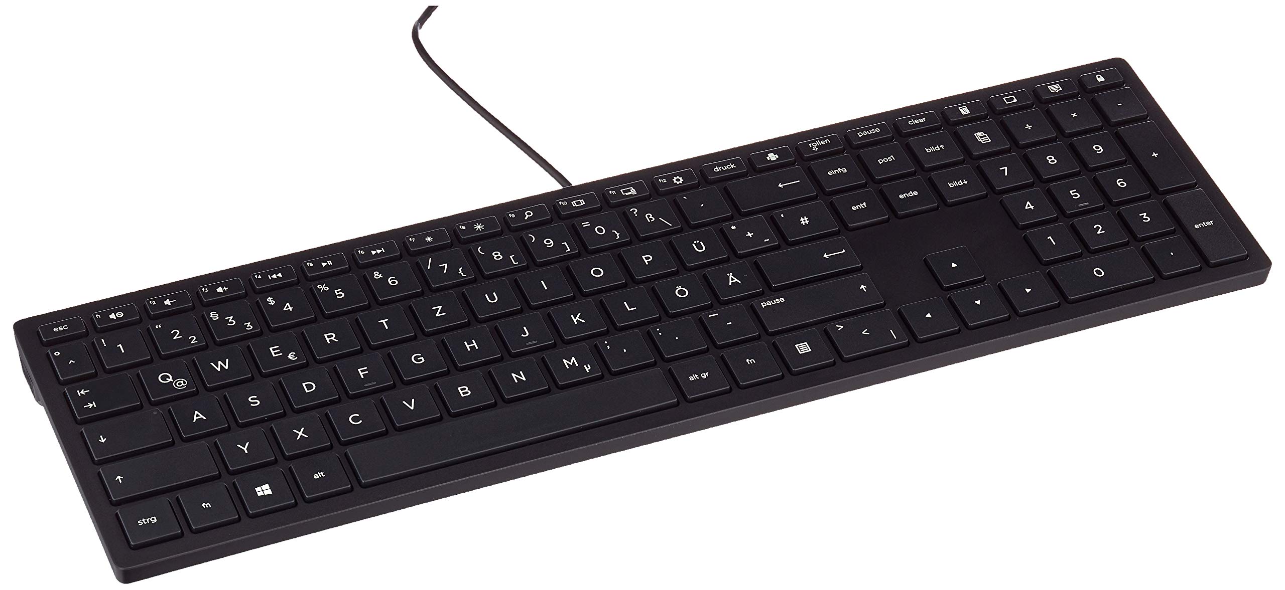 HP Pavilion 300 Black Slim Wired USB Keyboard