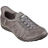 Skechers Women's Hands Free Slip-Ins Breathe Easy - Home Body, DKTP, 7.5 Dark Taupe