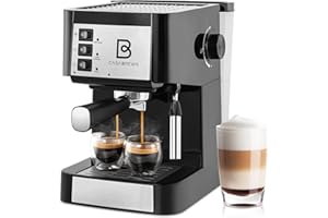 CASABREWS 20 Bar Espresso Machine, Professional Espresso Maker with Milk Frother Steam Wand, Espresso Coffee Maker and Cappuccino Machine with Removable Water Tank for Latte, Gift for Dad Mom