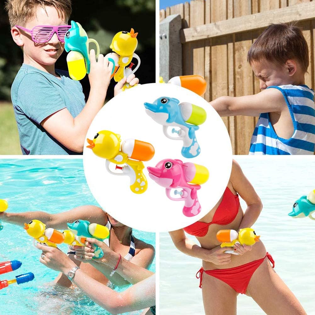 BETOY 2 pcs Kids Plastic Water Squirt Gun Pistol for Watering Game ...