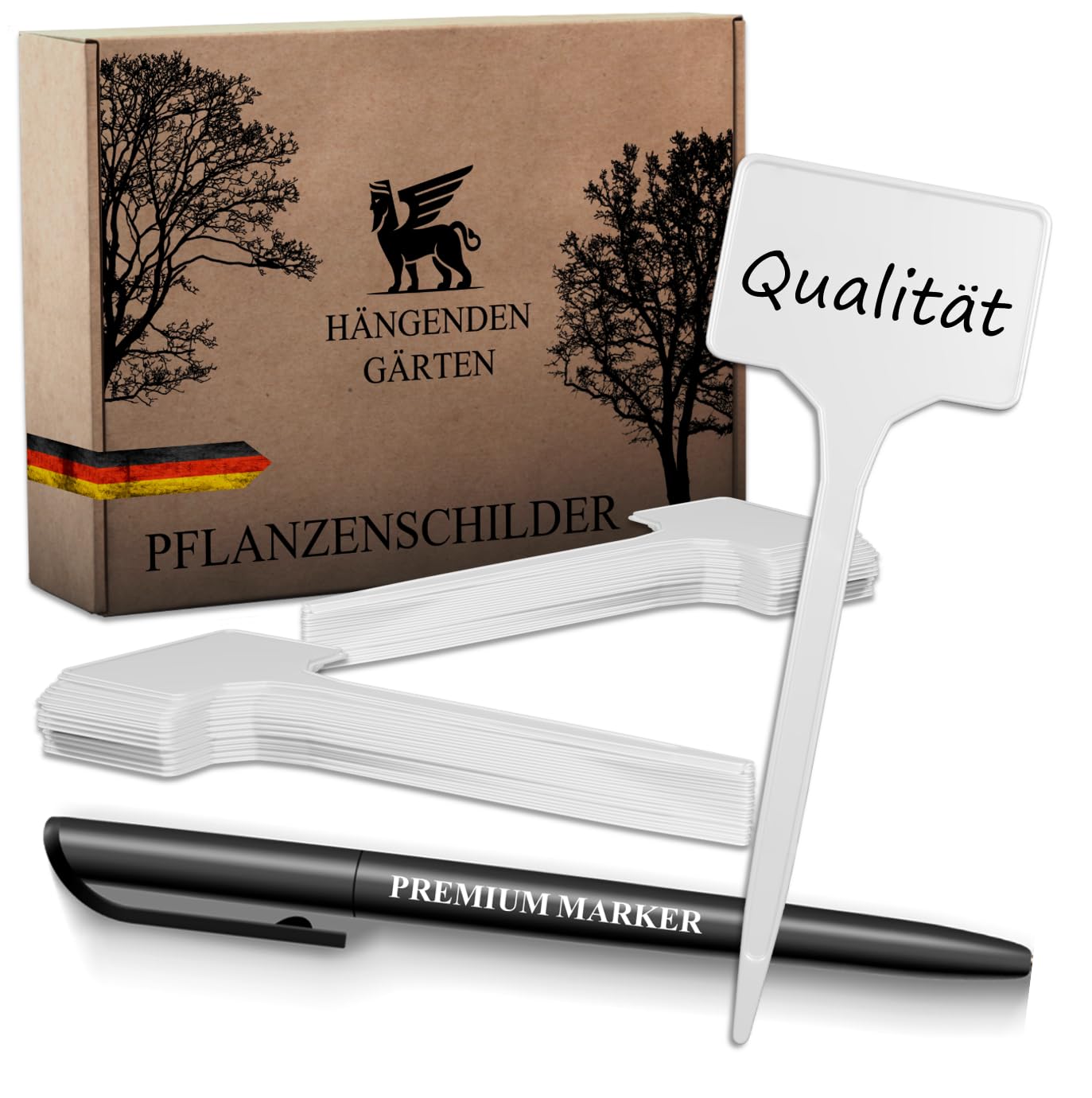 R&M Orient Plant Signs (30, White)