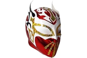MASK MANIAC SIN CARA LYCRA Lucha Libre Wrestling Mask - Costume Wear Small - RED