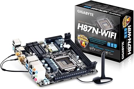 Gigabyte H87n Wifi Motherboard Intel H87 Express Ddr3 S Ata 600 Mini Itx Pci Express 3 0 Hdmi Usb 3 0 Supports 4th Generation Intel Core Processors Socket 1150 Amazon Co Uk Computers Accessories