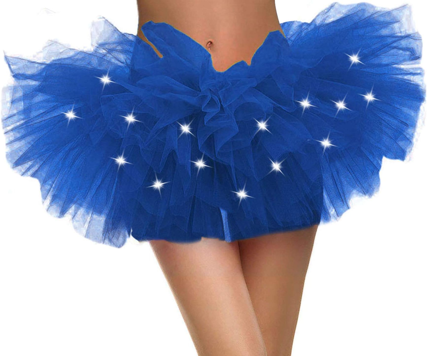 Adult Women's 5 Layered Tulle Ballet Tutu Skirt-Assorted Colors