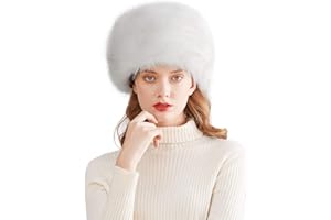 Lovful Winter Women Faux Fur Russian Cossack Style Hat Winter Wrap Hat