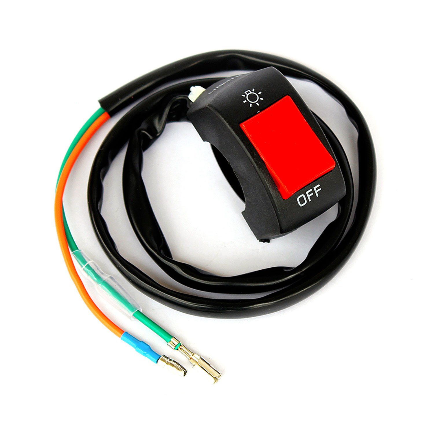 Ytian 7/8 inch Universal Motorcycle Handlebar Switch Fog Light/Spot Light Switch for U5 U7 U2 LED Headlight Scooter Electrombile