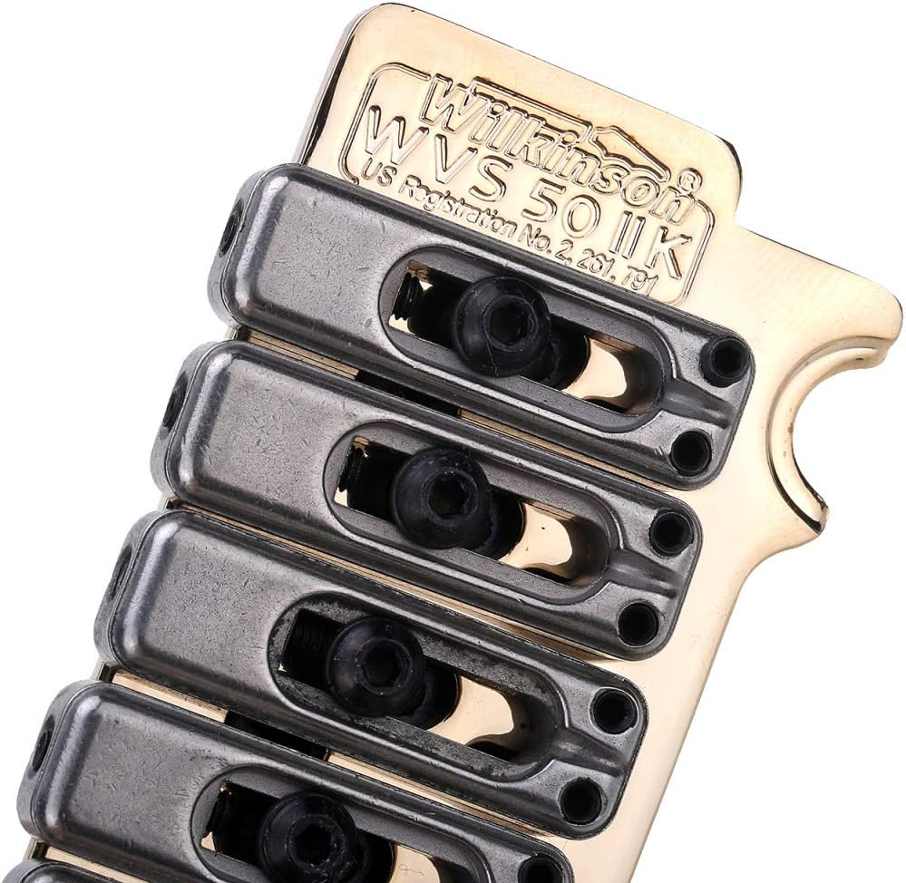 Wilkinson WVS50IIK 52.5mm String Spacing 2-Point Steel Saddles Tremolo Bridge with Full Steel Block for USA/Mexico/Japan/Korea Strat Electric Guitar - Image 5