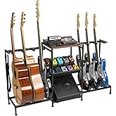 STRICH Guitar Stand for Acoustic Multiple Guitars Holder, Guitars Display Rack with Soft-Padded Protect Multi Guitar Stand fo