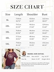 Women Plus Size Floral Graphic Tees Casual Daisy T