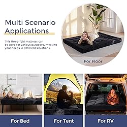 MAXYOYO Tri-Fold Mattress, 6 Inch Tufted Folding