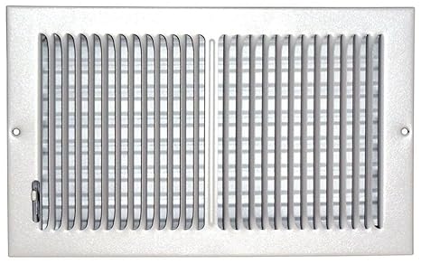 Speedi Grille Sg 814 Cw2 8 Inch By 14 Inch White Ceiling Sidewall Vent Register With 2 Way Deflection
