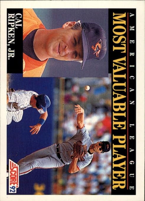 Amazon.com: 1992 Score Baseball Card #788 Cal Ripken: Collectibles & Fine Art