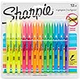 Sharpie 27145 Pocket Highlighters, Chisel Tip, Assorted Colors, 12-Count