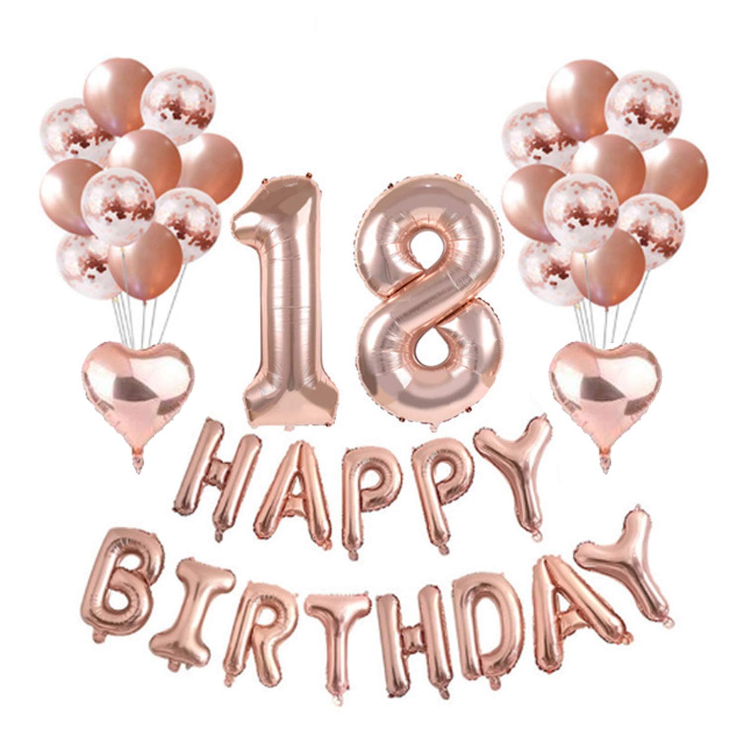 Zhonggemei 18th Birthday Decorations For Women And Girl Party