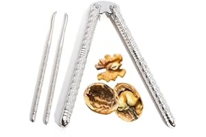 Stainless Steel Nut Cracker Set for Nuts，3 Pcs Nutcracker Tool, Lobster or Crab Cracker Walnut Seafood，Including 1 Nut Cracke