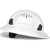 SAFEBUILDER Full Brim Hard Hats Construction Hardhats Safety Helmet Vented Adjustable Lightweight Sunshade Work Caps Industrial Head Protection ANSI Approved