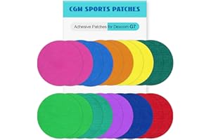 HURIFENG 20Pack Adhesive Patches for G7, Premium Waterproof Flexible & Breathable Full Covers for CGM Dexcom G7,Latex-Free Overlay Patch for G7 Sensor Long-Lasting Hypoallergenic Medical Glue No Hole (Mixed)