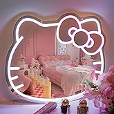 Vanity Mirror with Neon Light 16 x 14inch Large Size, Neon Sign Stuff Room Decor, Wall Mirror Vanity with Remote for Makeup, Bedroom, Teen Girl Kids Gift for Birthday Christmas Halloween Thanksgiving