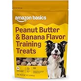 Amazon Basics Peanut Butter &amp; Banana Flavor Training Treats for Dogs, 1 lb. Bag (16 oz) (Previously Wag)