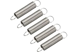 METALLIXITY Extension Spring (0.4x5x25mm/0.016"x0.2"x0.98") 5Pcs, Stainless Steel Tension Spring Wire - for Home Repair Construction Machinery
